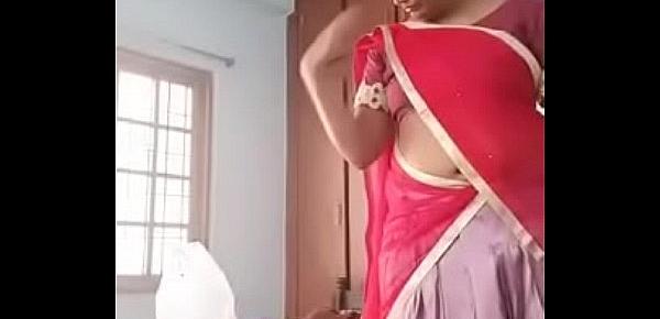  Swathi naidu latest videos while shooting dress change part -7